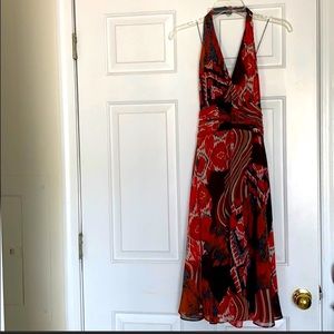 Flowy halter dress. Size 8.